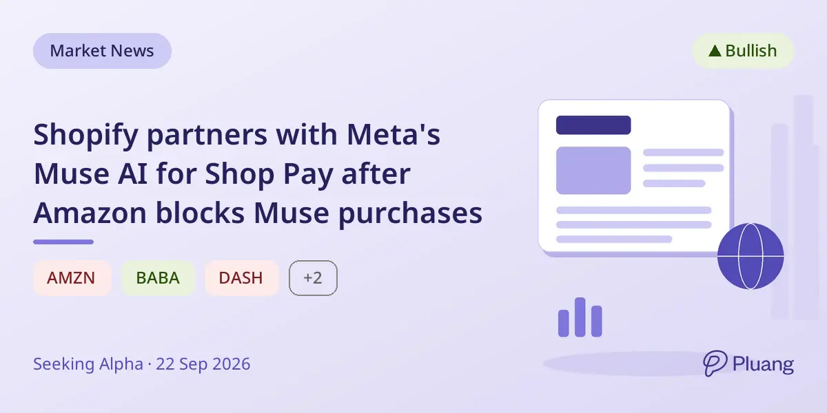 Shopify partners with Meta's Muse AI for Shop Pay after Amazon blocks Muse purchases