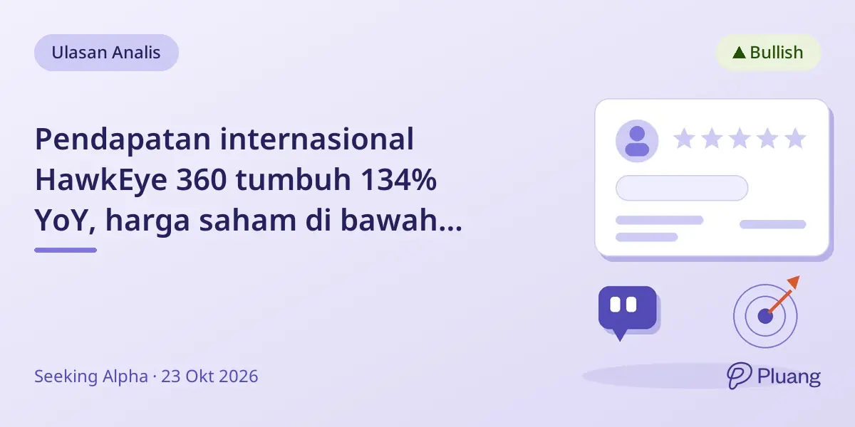 Pendapatan internasional HawkEye 360 tumbuh 134% YoY, harga saham di bawah pesaing meski margin kuat dan backlog $105 juta
