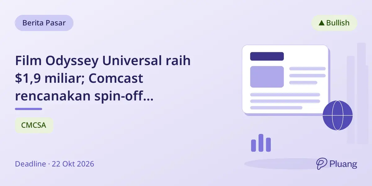 Film Odyssey Universal raih $1,9 miliar; Comcast rencanakan spin-off NBCUniversal-Sky.