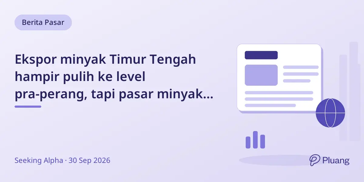 Ekspor minyak Timur Tengah hampir pulih ke level pra-perang, tapi pasar minyak tetap waspada.
