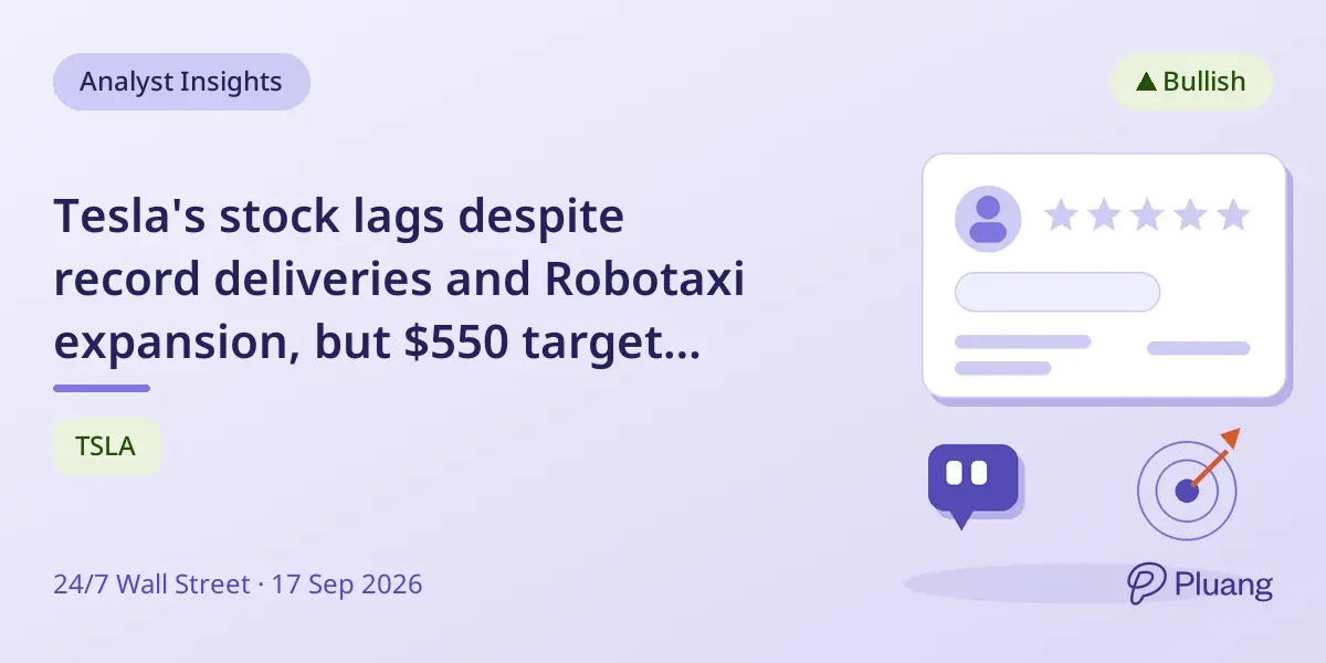 Tesla's stock lags despite record deliveries and Robotaxi expansion, but $550 target possible with key catalysts.