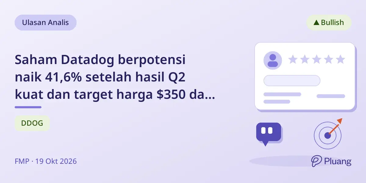 Saham Datadog berpotensi naik 41,6% setelah hasil Q2 kuat dan target harga $350 dari Bernstein.