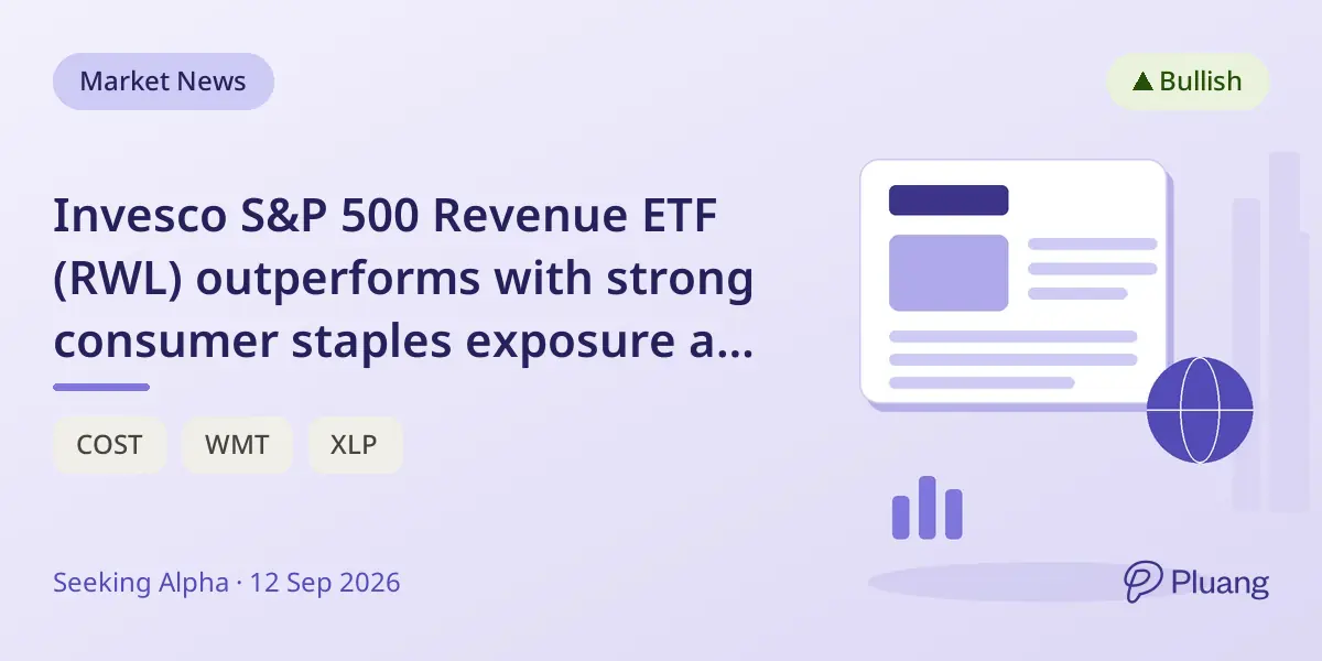 Invesco S&P 500 Revenue ETF (RWL) outperforms with strong consumer staples exposure and 7.79% dividend growth.