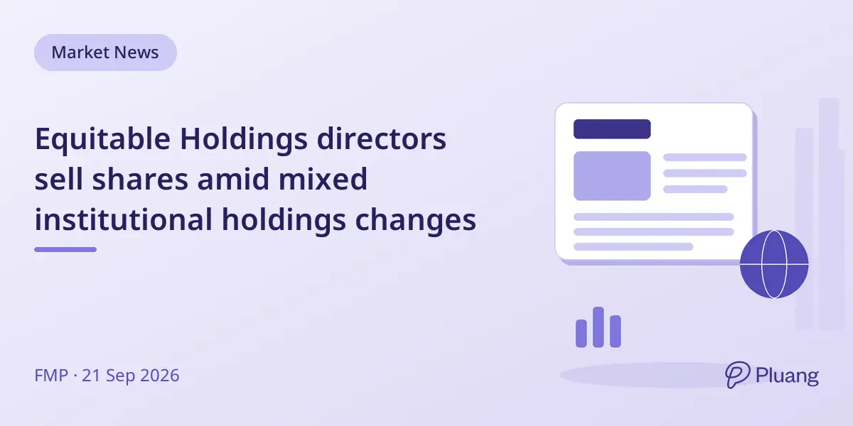 Equitable Holdings directors sell shares amid mixed institutional holdings changes