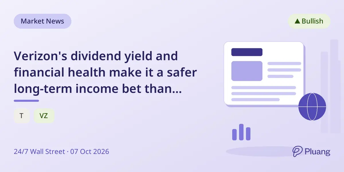 Verizon's dividend yield and financial health make it a safer long-term income bet than AT&T.