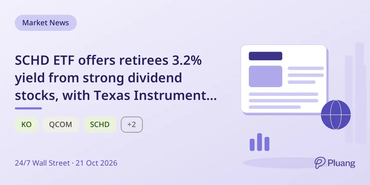 SCHD ETF offers retirees 3.2% yield from strong dividend stocks, with Texas Instruments payout as key risk to watch.