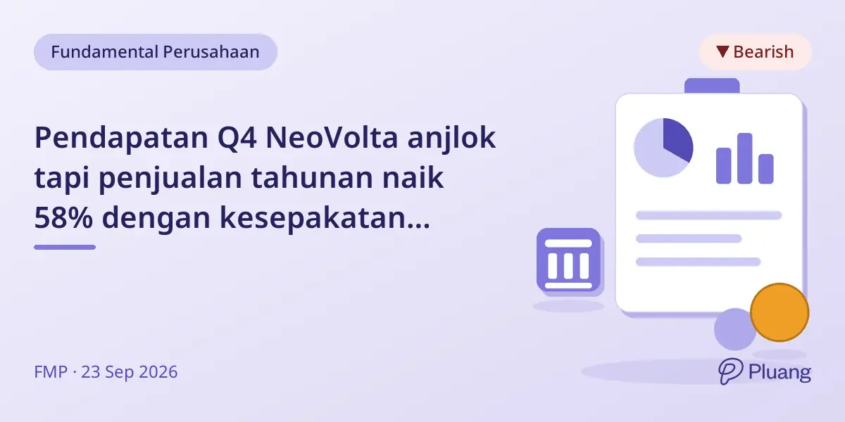 Pendapatan Q4 NeoVolta anjlok tapi penjualan tahunan naik 58% dengan kesepakatan baterai baru SK On