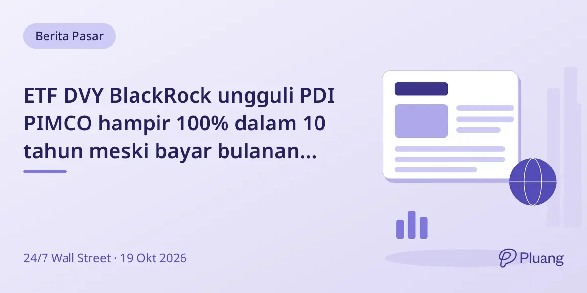 ETF DVY BlackRock ungguli PDI PIMCO hampir 100% dalam 10 tahun meski bayar bulanan lebih rendah.