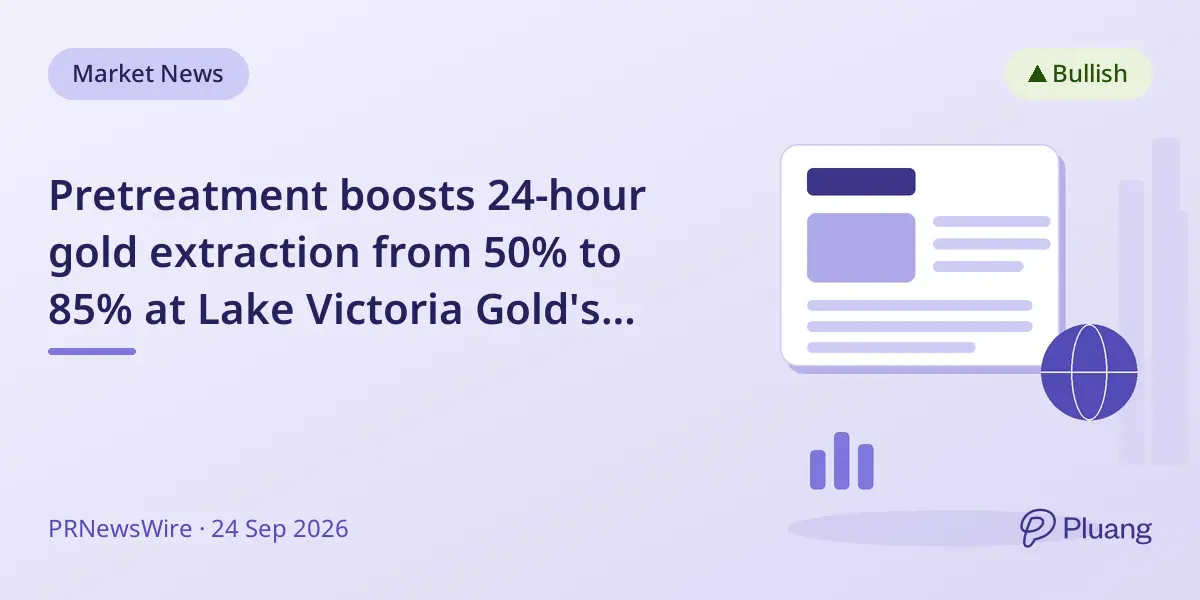 Pretreatment boosts 24-hour gold extraction from 50% to 85% at Lake Victoria Gold's Imwelo Project in Tanzania.