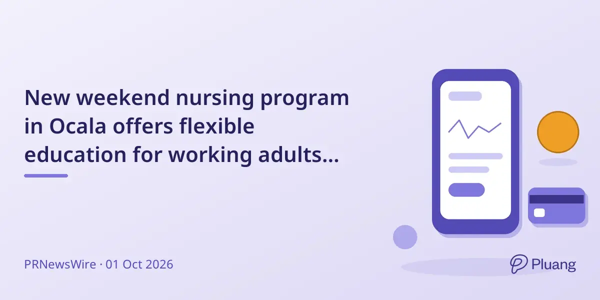 New weekend nursing program in Ocala offers flexible education for working adults amid rising nurse demand.