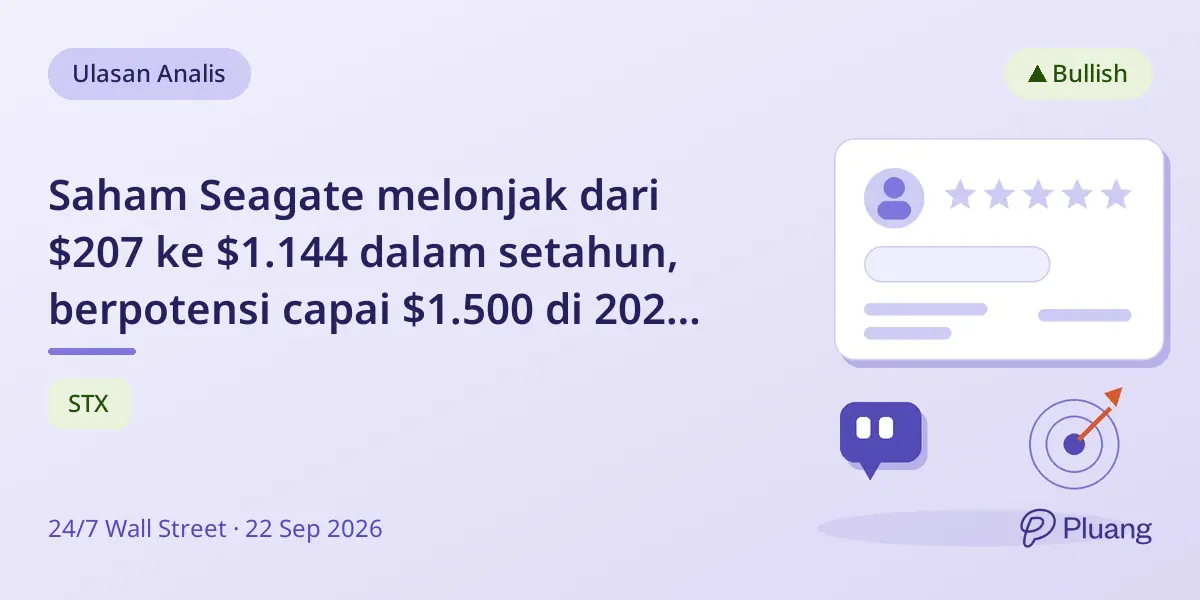 Saham Seagate melonjak dari $207 ke $1.144 dalam setahun, berpotensi capai $1.500 di 2027 dengan pertumbuhan kuat.