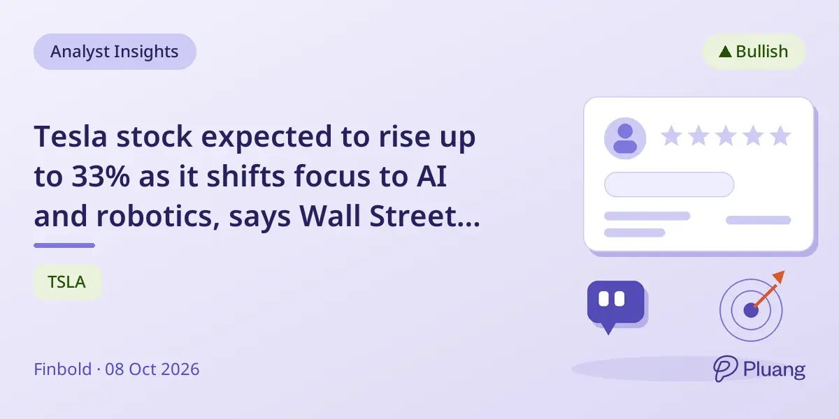 Tesla stock expected to rise up to 33% as it shifts focus to AI and robotics, says Wall Street analysts.