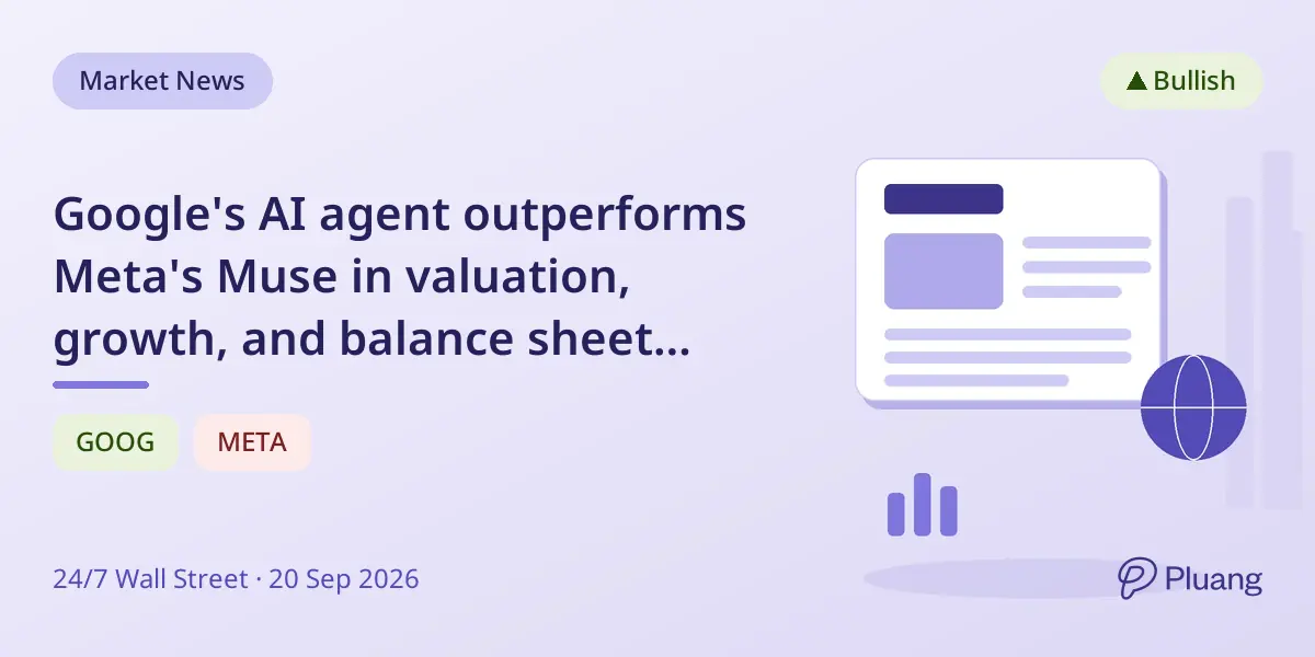 Google's AI agent outperforms Meta's Muse in valuation, growth, and balance sheet strength for retirement investors.