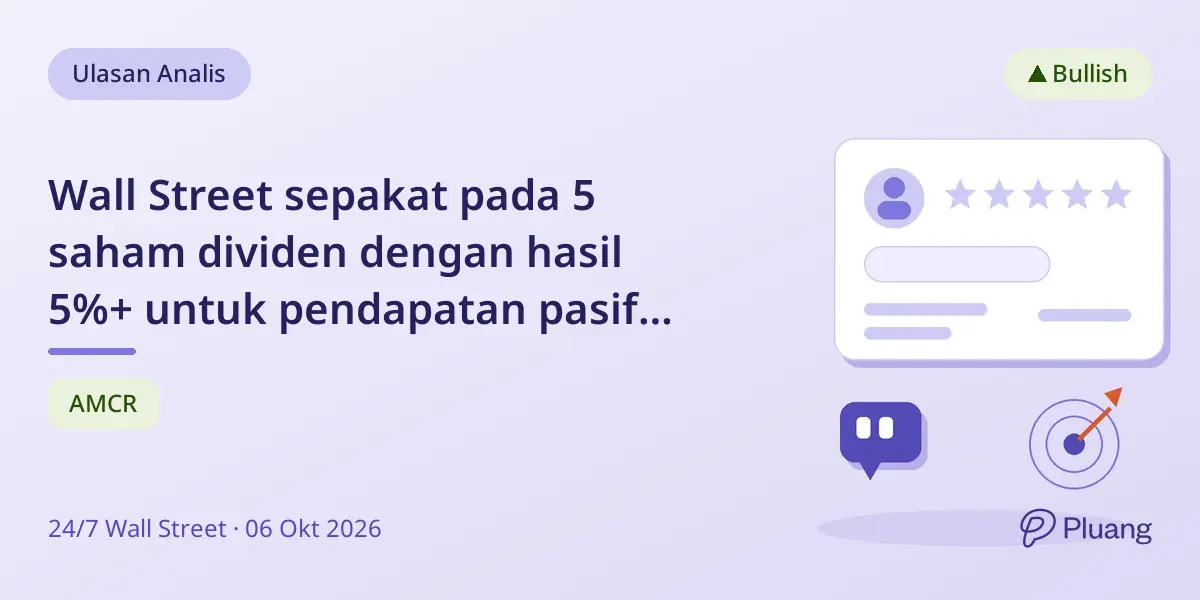 Wall Street sepakat pada 5 saham dividen dengan hasil 5%+ untuk pendapatan pasif yang andal.