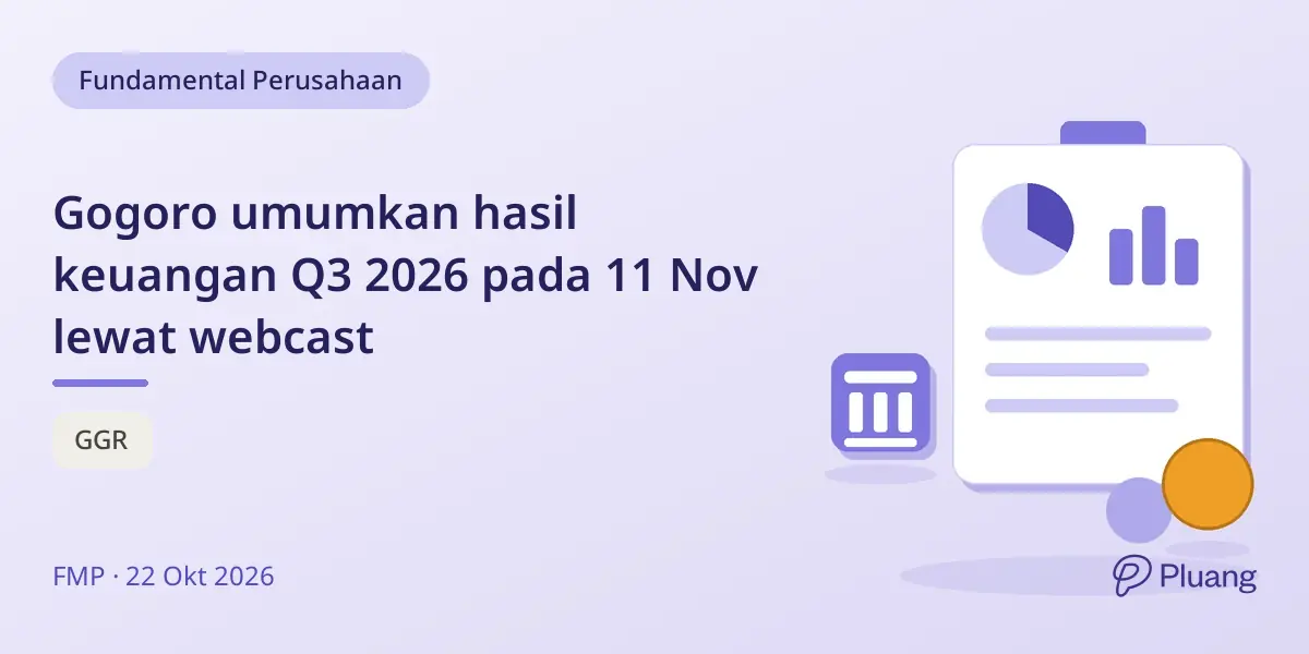 Gogoro umumkan hasil keuangan Q3 2026 pada 11 Nov lewat webcast