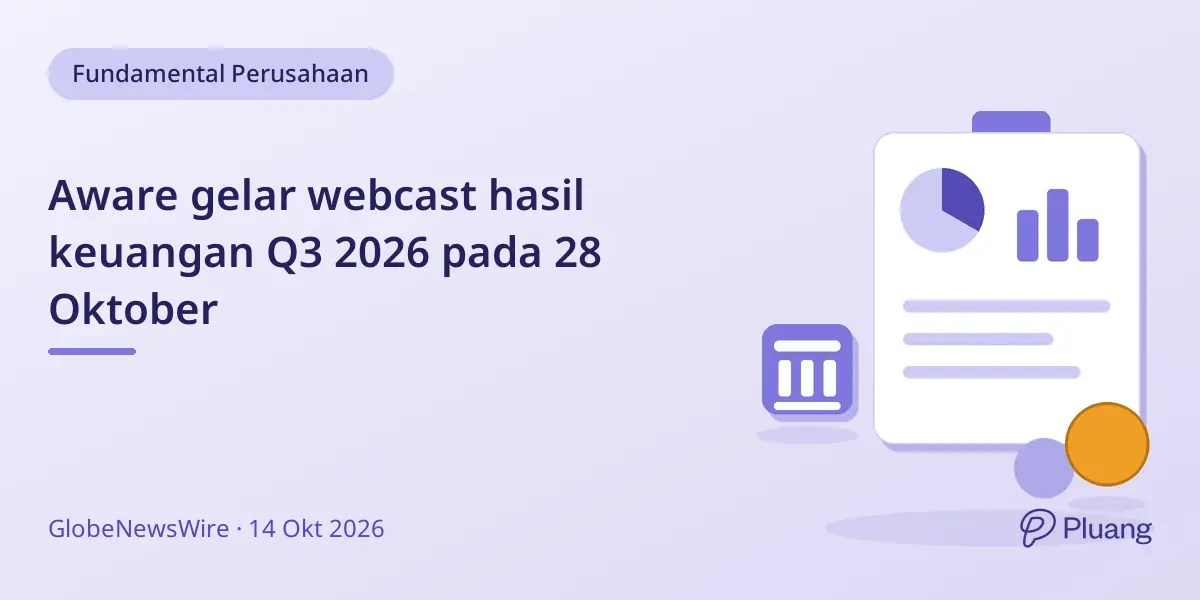 Aware gelar webcast hasil keuangan Q3 2026 pada 28 Oktober