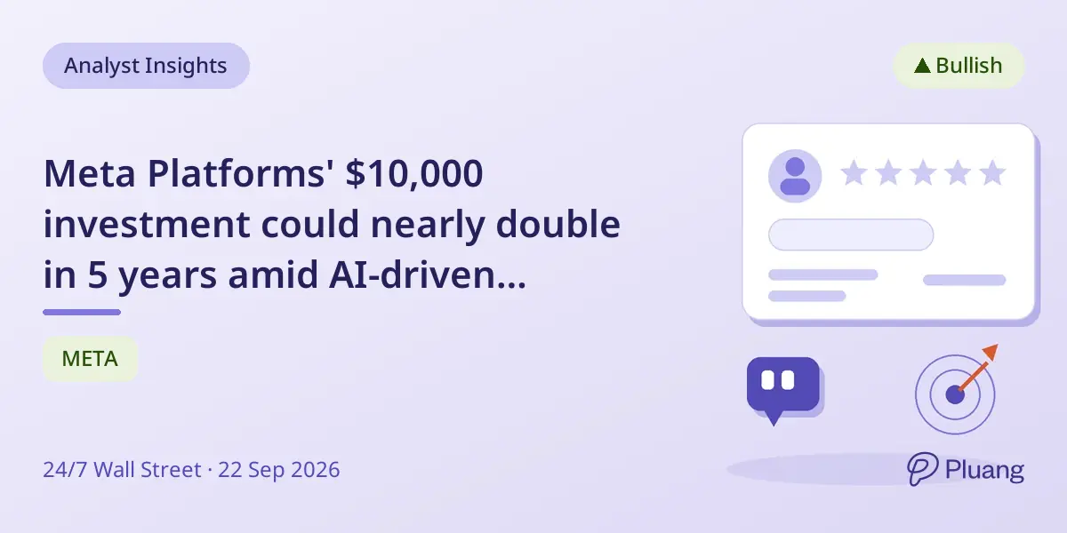 Meta Platforms' $10,000 investment could nearly double in 5 years amid AI-driven growth and new revenue streams.