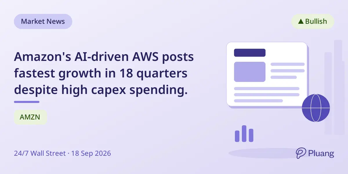 Amazon's AI-driven AWS posts fastest growth in 18 quarters despite high capex spending.