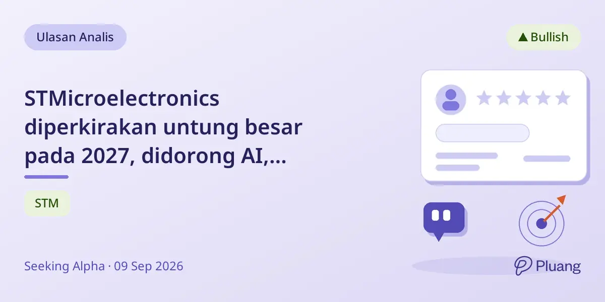 STMicroelectronics diperkirakan untung besar pada 2027, didorong AI, otomasi industri, dan teknologi antariksa.