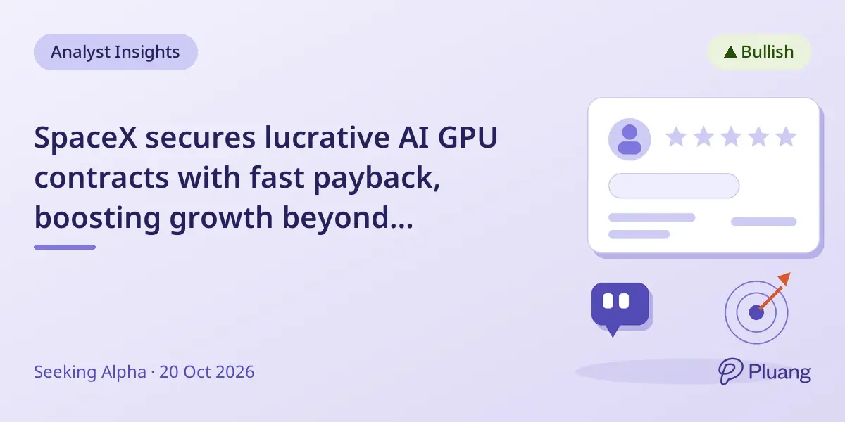 SpaceX secures lucrative AI GPU contracts with fast payback, boosting growth beyond Starlink.
