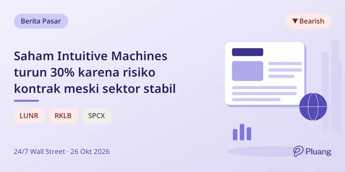 Saham Intuitive Machines turun 30% karena risiko kontrak meski sektor stabil