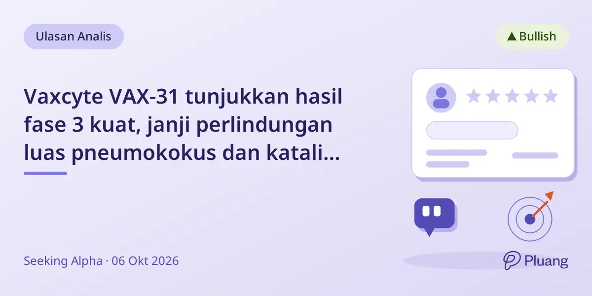 Vaxcyte VAX-31 tunjukkan hasil fase 3 kuat, janji perlindungan luas pneumokokus dan katalis utama 2027