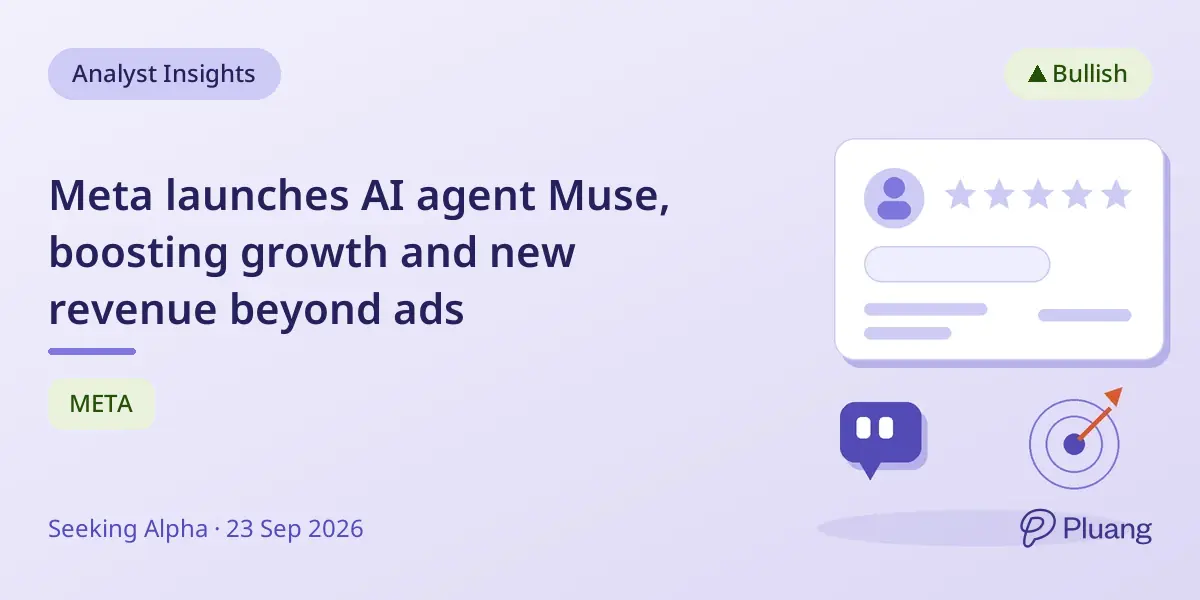 Meta launches AI agent Muse, boosting growth and new revenue beyond ads