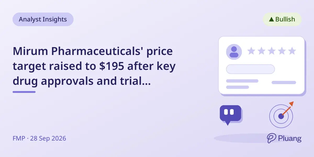 Mirum Pharmaceuticals' price target raised to $195 after key drug approvals and trial success