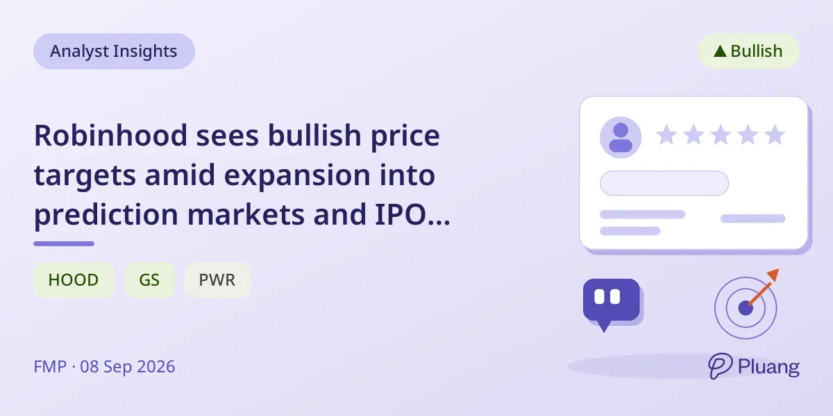 Robinhood sees bullish price targets amid expansion into prediction markets and IPO underwriting.