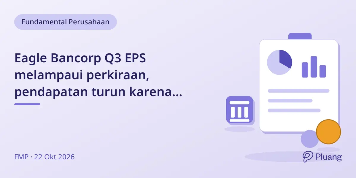 Eagle Bancorp Q3 EPS melampaui perkiraan, pendapatan turun karena pengurangan provisi kerugian kredit