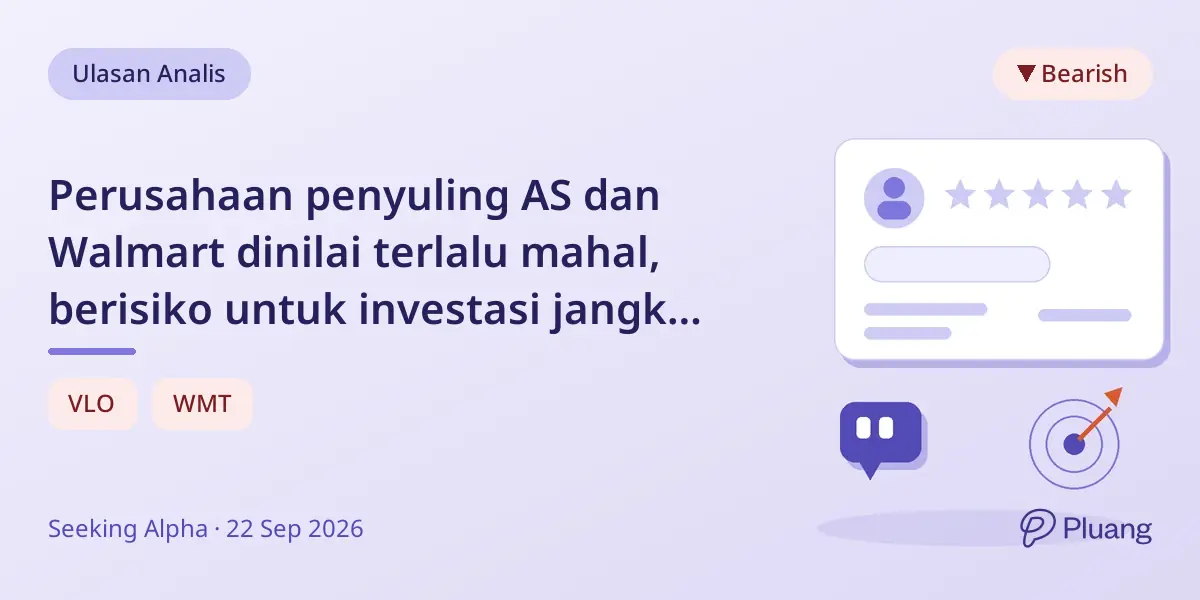 Perusahaan penyuling AS dan Walmart dinilai terlalu mahal, berisiko untuk investasi jangka panjang.