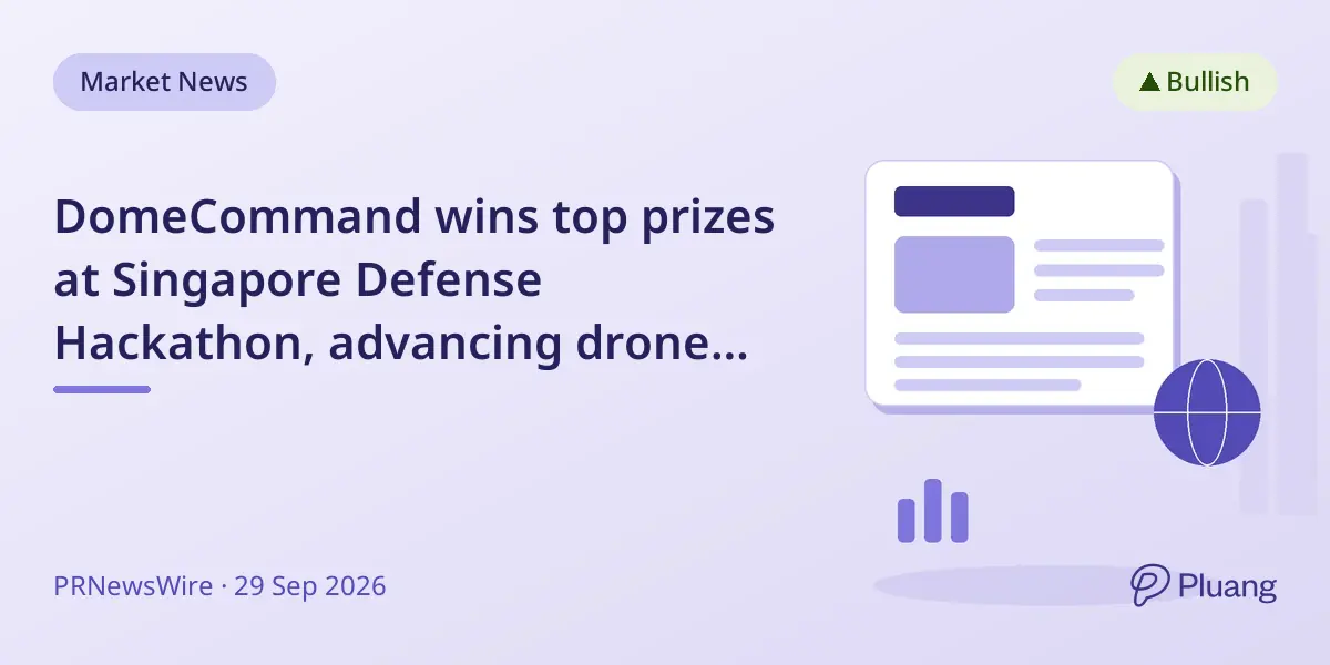 DomeCommand wins top prizes at Singapore Defense Hackathon, advancing drone control tech.