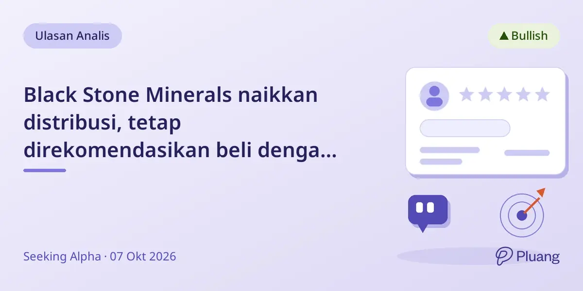Black Stone Minerals naikkan distribusi, tetap direkomendasikan beli dengan prospek pertumbuhan hingga 2029.