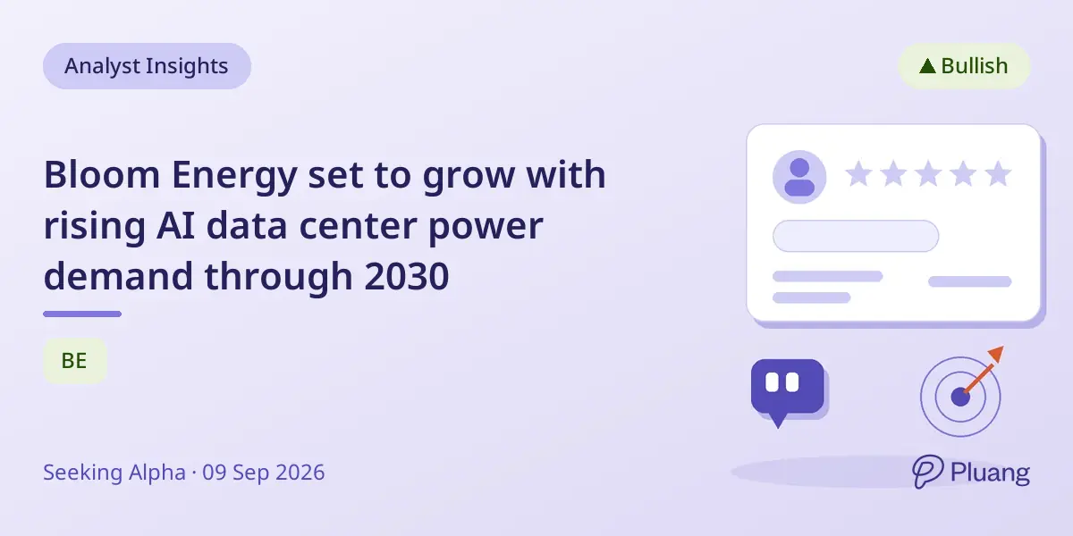 Bloom Energy set to grow with rising AI data center power demand through 2030