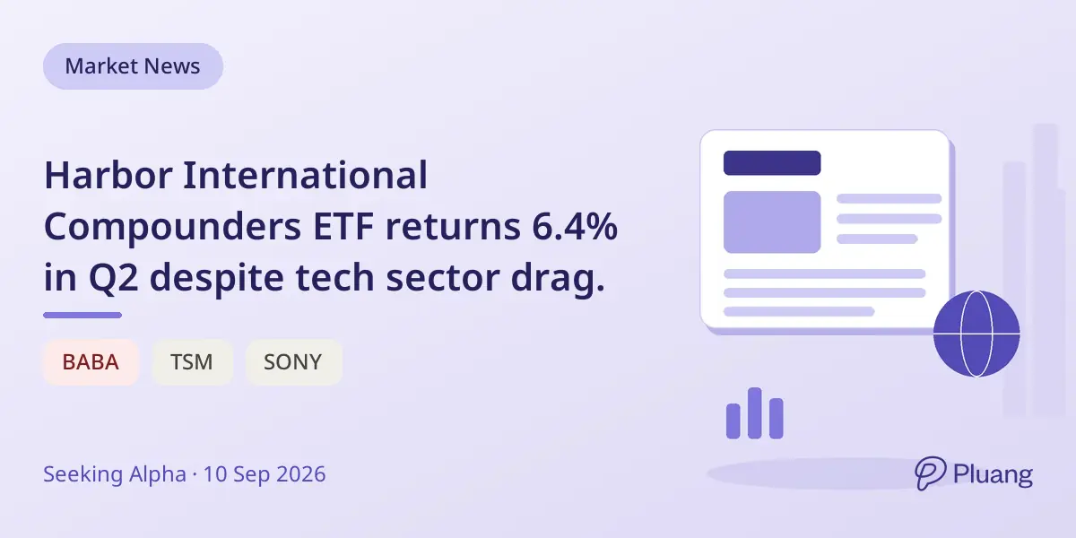 Harbor International Compounders ETF returns 6.4% in Q2 despite tech sector drag.