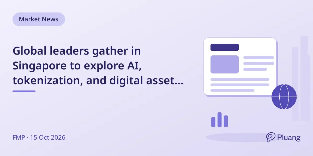 Global leaders gather in Singapore to explore AI, tokenization, and digital assets reshaping capital markets