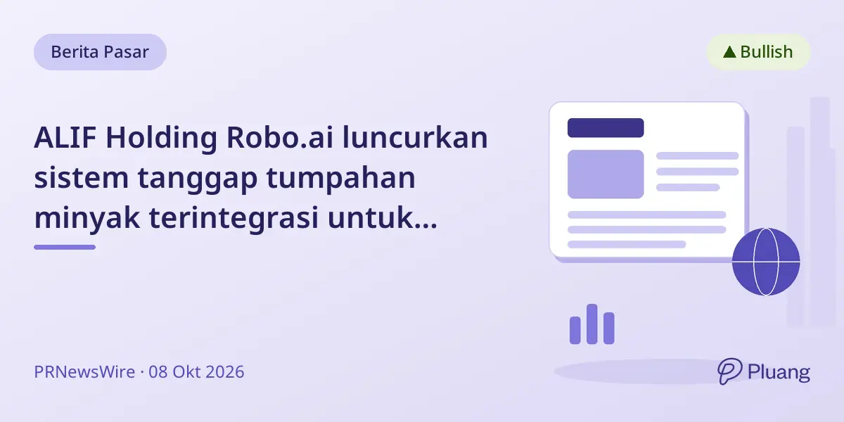 ALIF Holding Robo.ai luncurkan sistem tanggap tumpahan minyak terintegrasi untuk pelabuhan dan energi.
