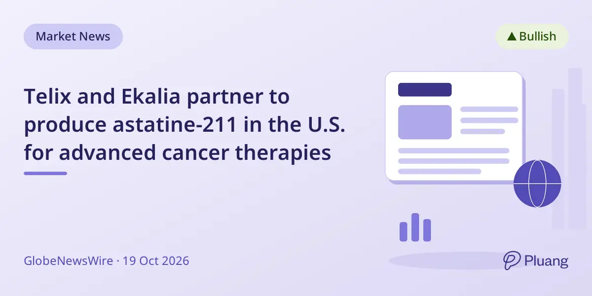 Telix and Ekalia partner to produce astatine-211 in the U.S. for advanced cancer therapies