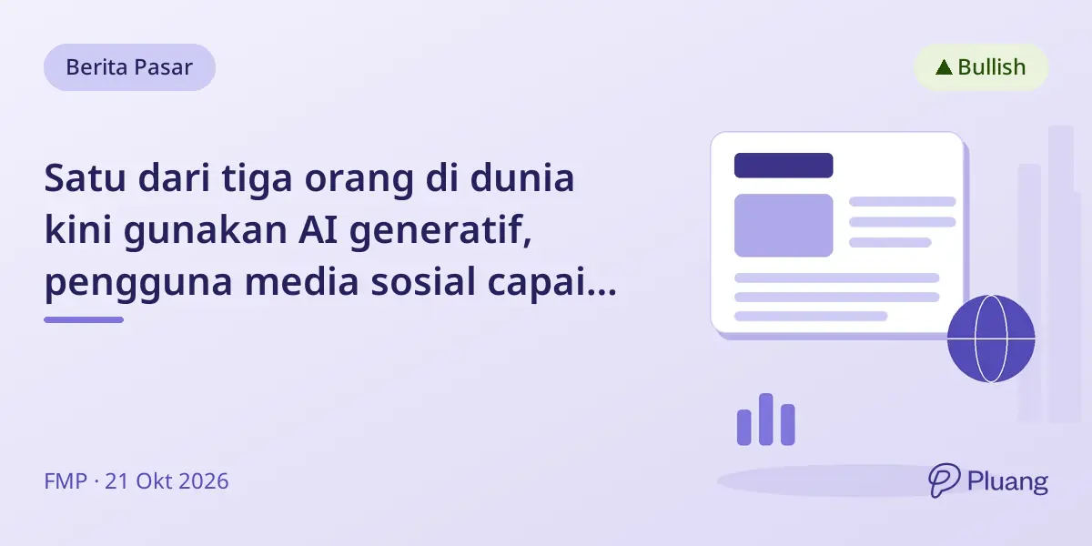 Satu dari tiga orang di dunia kini gunakan AI generatif, pengguna media sosial capai 5,81 miliar tahun 2026