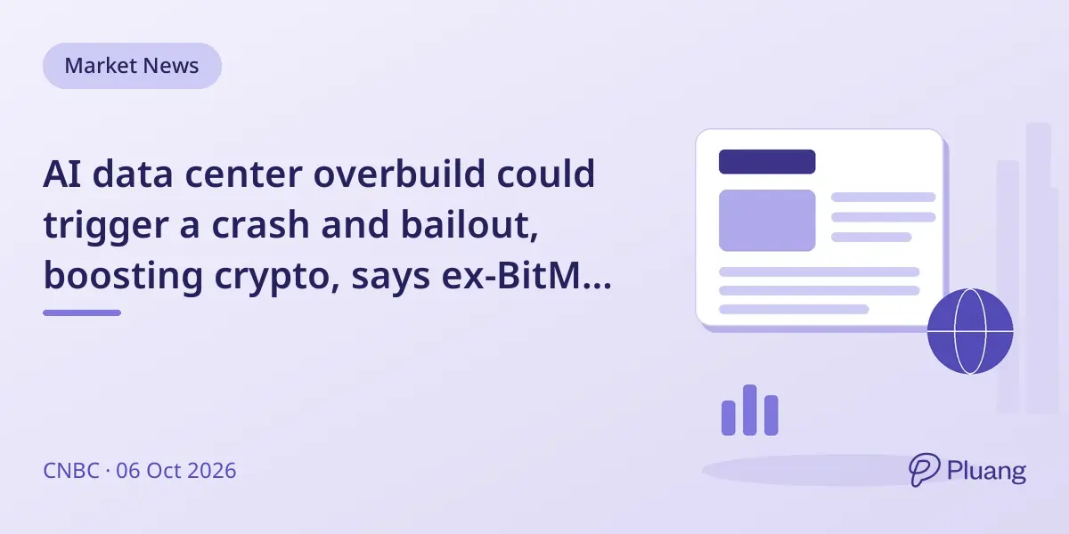 AI data center overbuild could trigger a crash and bailout, boosting crypto, says ex-BitMEX CEO Arthur Hayes