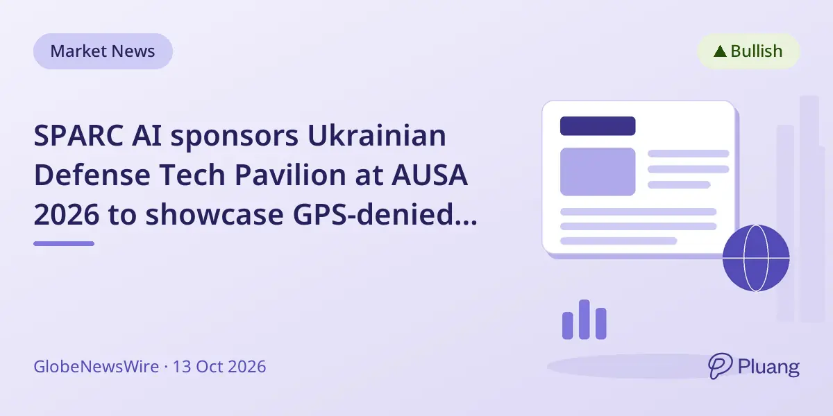 SPARC AI sponsors Ukrainian Defense Tech Pavilion at AUSA 2026 to showcase GPS-denied positioning tech.