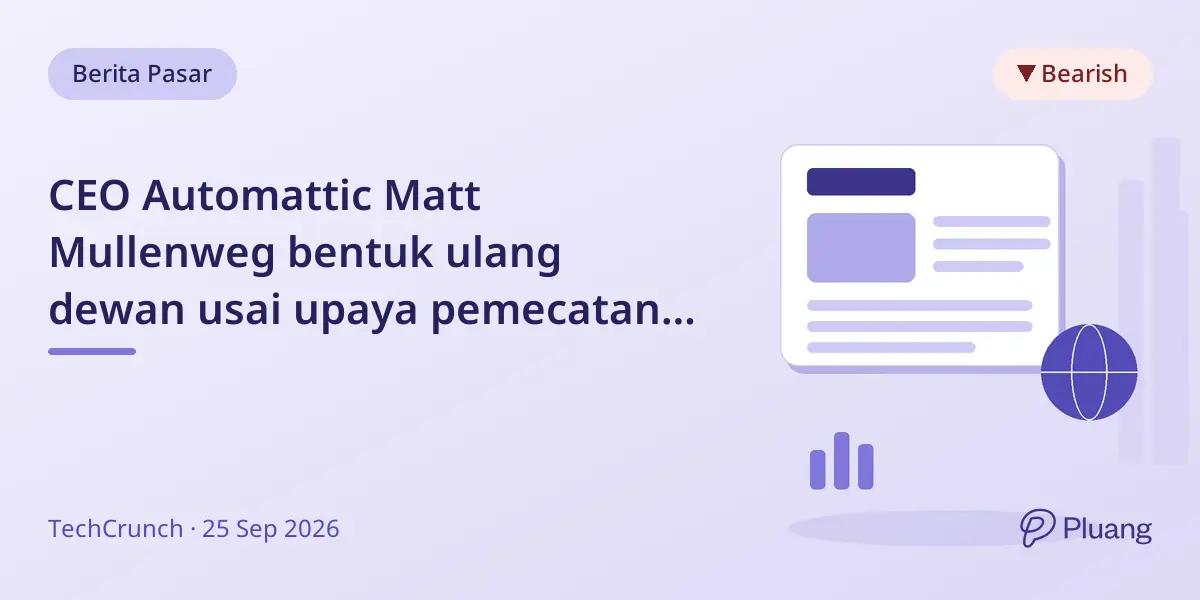 CEO Automattic Matt Mullenweg bentuk ulang dewan usai upaya pemecatan gagal.