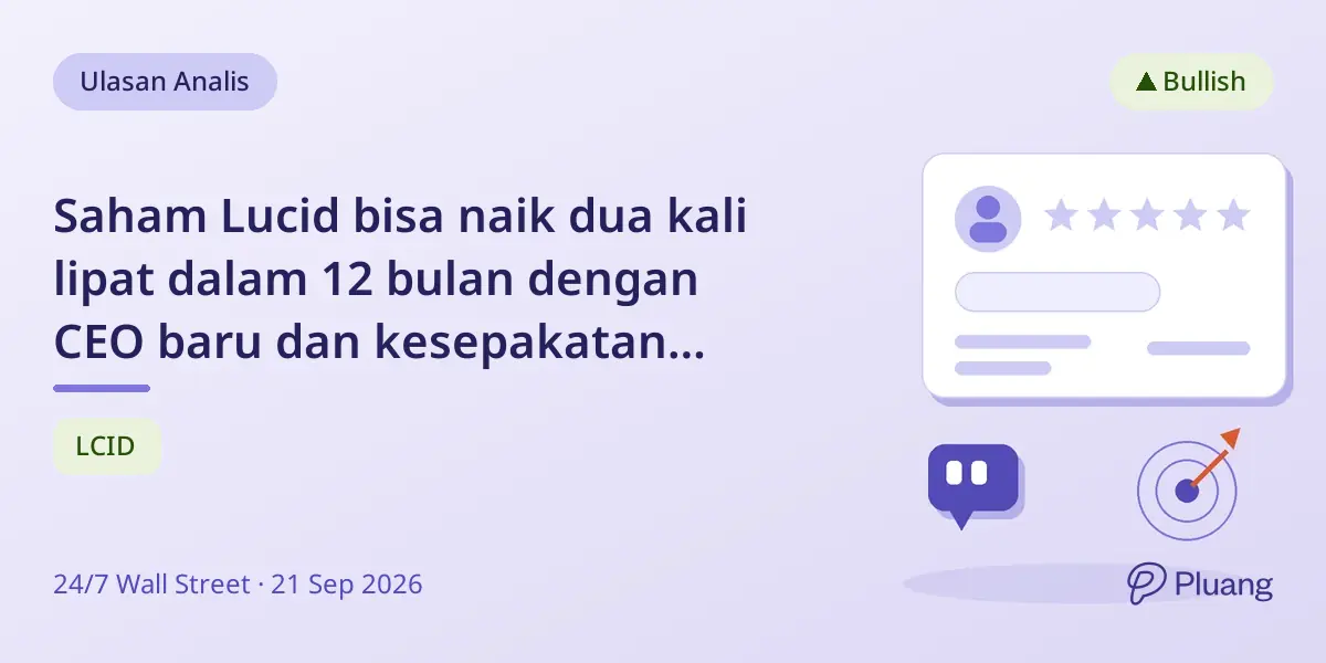 Saham Lucid bisa naik dua kali lipat dalam 12 bulan dengan CEO baru dan kesepakatan robotaksi.
