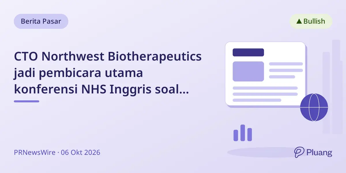 CTO Northwest Biotherapeutics jadi pembicara utama konferensi NHS Inggris soal vaksin kanker personal.