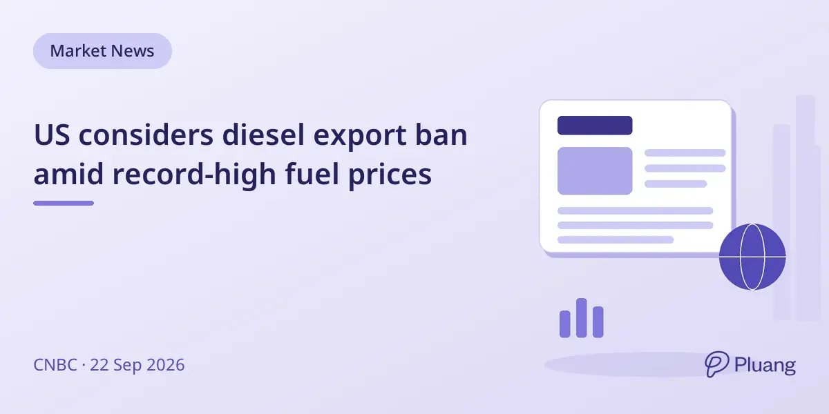 US considers diesel export ban amid record-high fuel prices