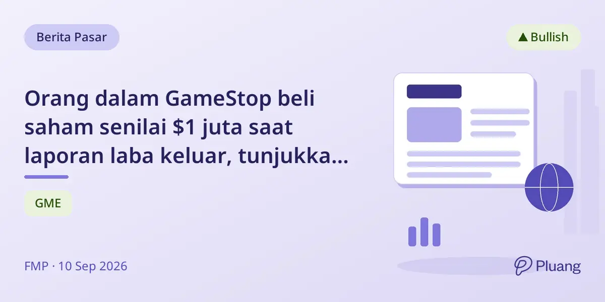 Orang dalam GameStop beli saham senilai $1 juta saat laporan laba keluar, tunjukkan keyakinan.