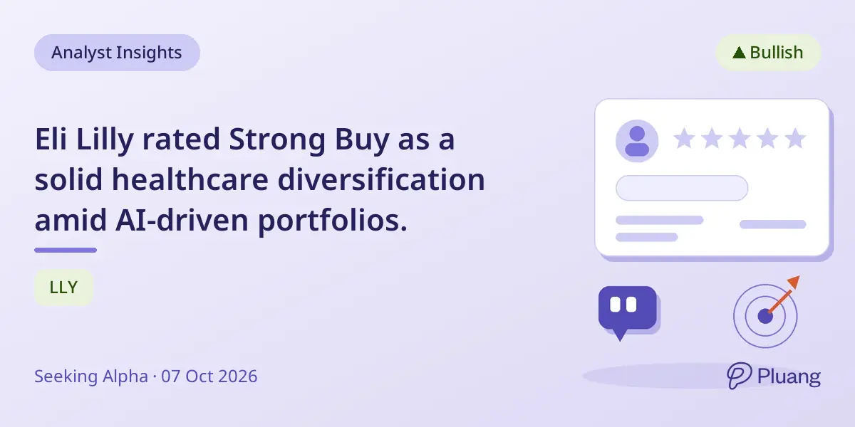 Eli Lilly rated Strong Buy as a solid healthcare diversification amid AI-driven portfolios.