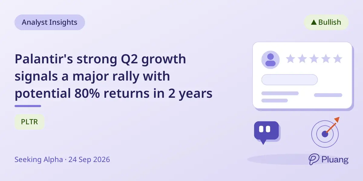 Palantir's strong Q2 growth signals a major rally with potential 80% returns in 2 years
