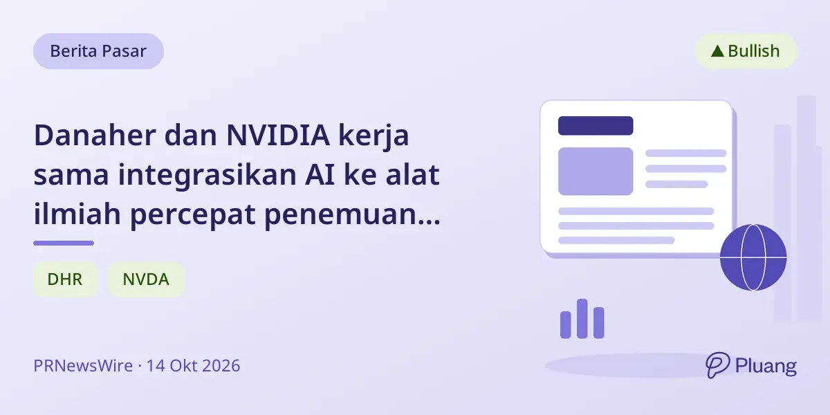 Danaher dan NVIDIA kerja sama integrasikan AI ke alat ilmiah percepat penemuan riset.