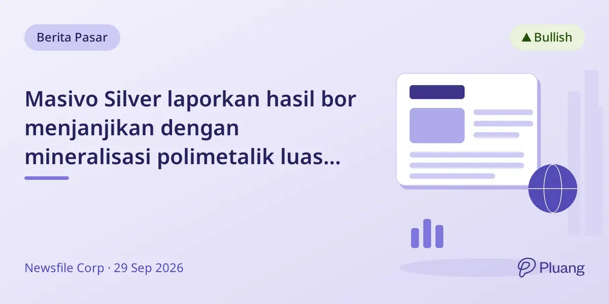 Masivo Silver laporkan hasil bor menjanjikan dengan mineralisasi polimetalik luas di Cerro Colorado, Meksiko.